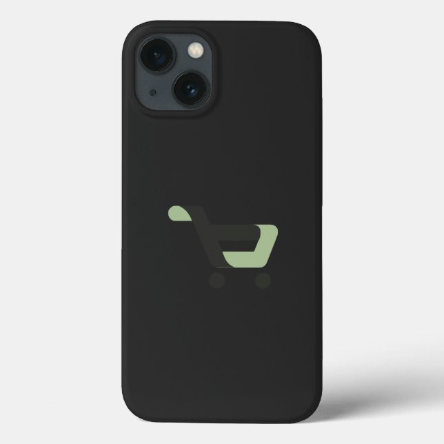 Coques Case-Mate iPhone logo noir et vert avec panier (Verso)