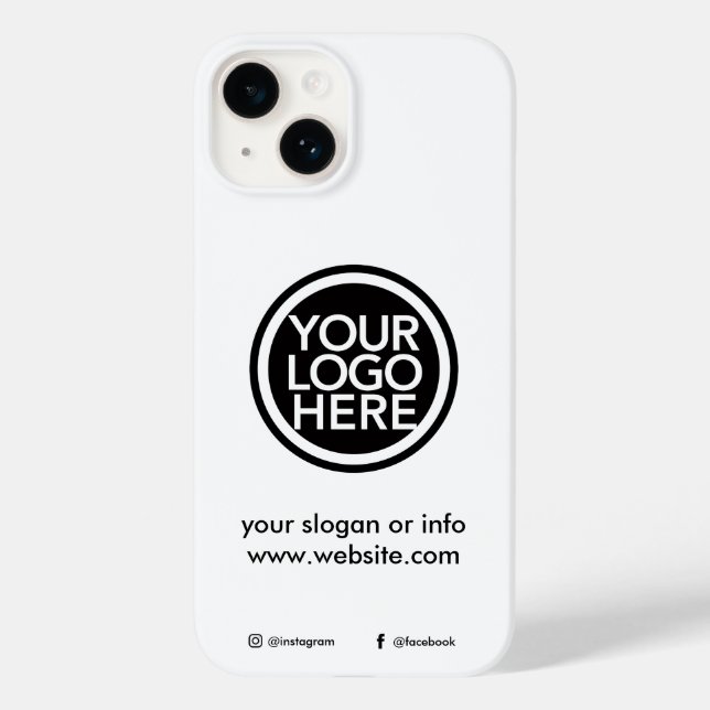 Coques Case-Mate iPhone Logo promotionnel personnalisé (Verso)