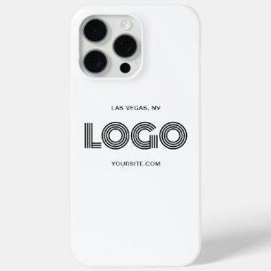 Coque iPhone 15 Pro Max Logo rectangulaire moderne noir