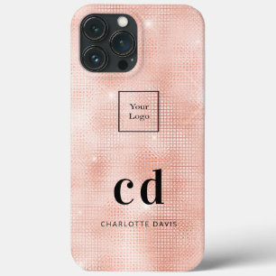 Case-Mate iPhone Case Logo rose or monogramme initiales affaires