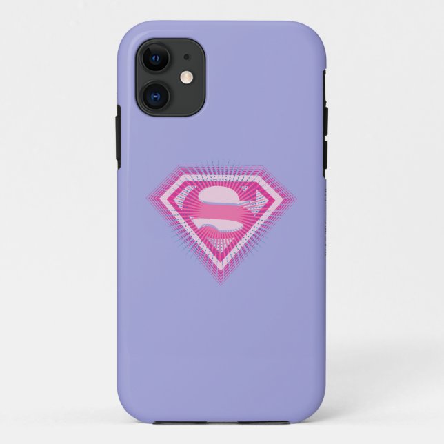 Coques Case-Mate iPhone Logo Supergirl rose (Dos)