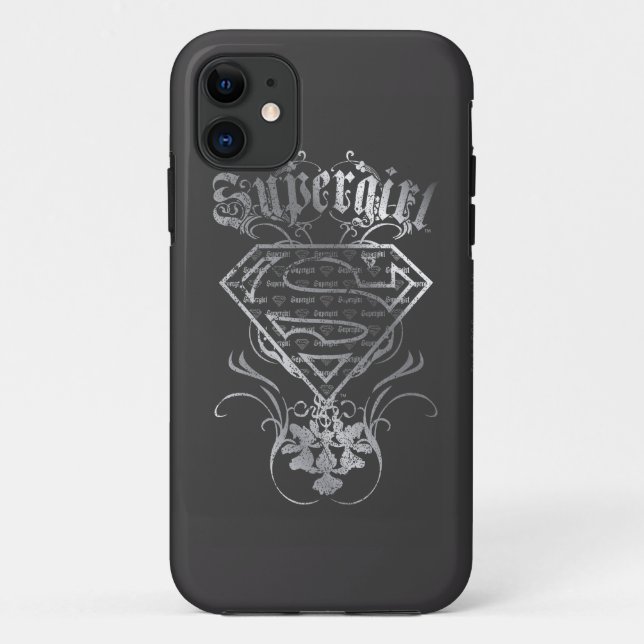 Coques Case-Mate iPhone Logo Supergirl Silver (Dos)