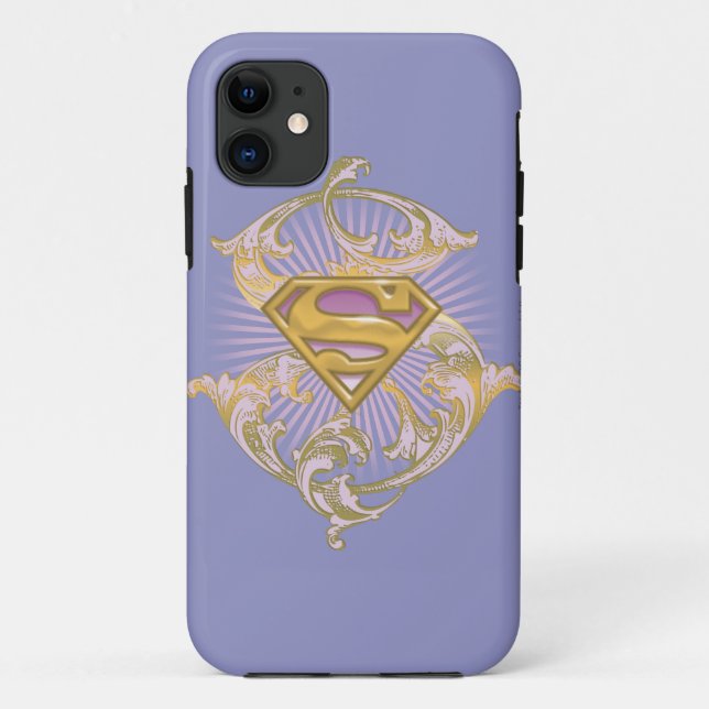 Coques Case-Mate iPhone Logo Supergirl Starbust (Dos)
