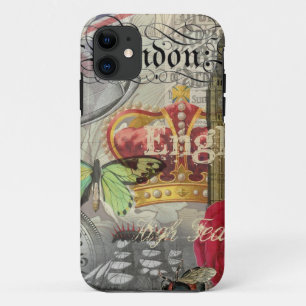 Coque Case-Mate Pour iPhone Londres Angleterre Voyage Europe Vintage Art