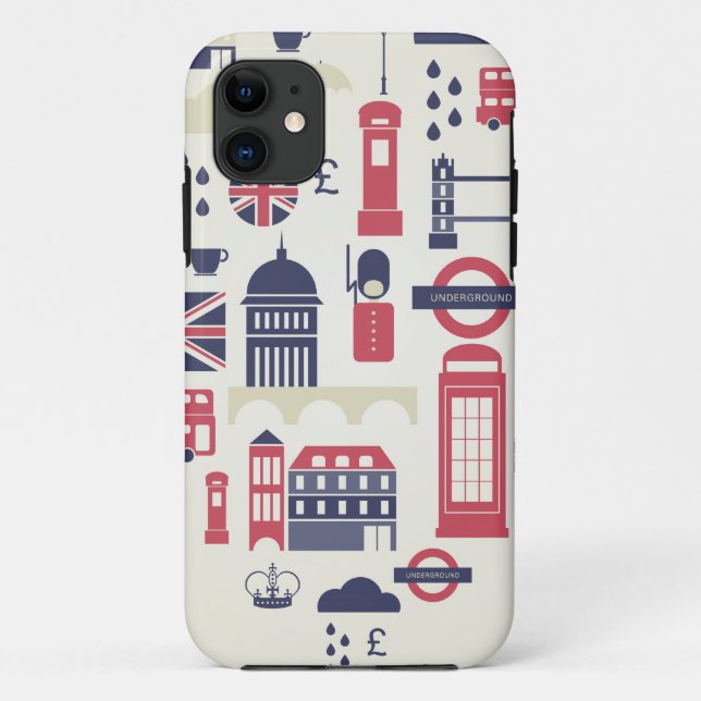 Coques Case-Mate iPhone Londres au coeur (Dos)