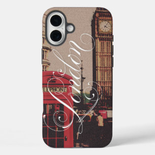Coques iPhone 16 Plus Londres photo Vintage