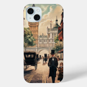 Coque iPhone 15 Mini Londres vintage