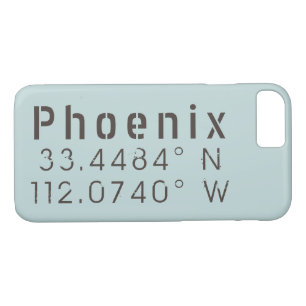 Case-Mate iPhone Case Longitude de la latitude Phoenix