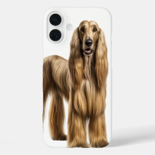 COQUES iPhone 16 PLUS LONGUE HAÏNE GRAND CHIEN AFGHAN HOUND