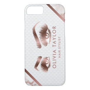 Case-Mate iPhone Case L'or rose de maquilleur de cils observe des fronts