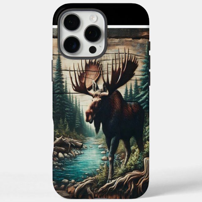 Coques Case-Mate iPhone L'orignal dans le ruisseau (Verso)