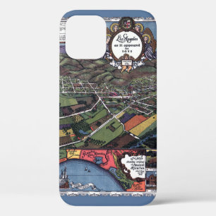 Etui iPhone Case-Mate Los Angeles, Californie, carte antique aérienne de