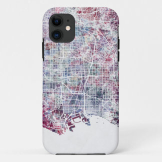 Case-Mate iPhone Case Los Angeles map California watercolor painting