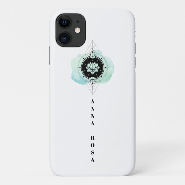 Coques Case-Mate iPhone *~* Lotus Moon Stars Symbole sacré Siècle des Lumi (Dos)