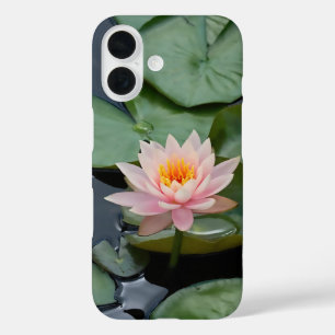 Coque Pour iPhone 16 Lotus rose Fleur Zen Garden