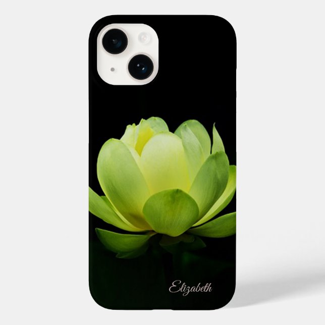 Coques Case-Mate iPhone Lotus vert noir (Verso)