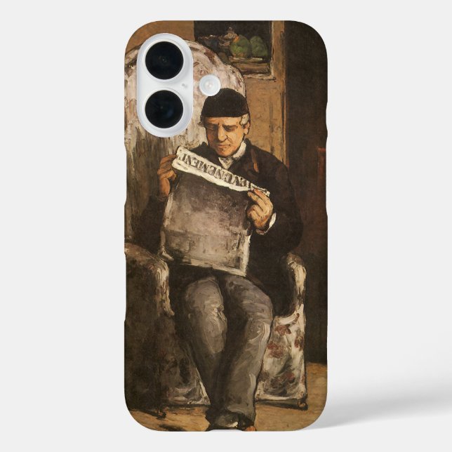 Coques Case-Mate iPhone Louis Auguste Cezanne Père De L'Artiste Lecture (Verso)