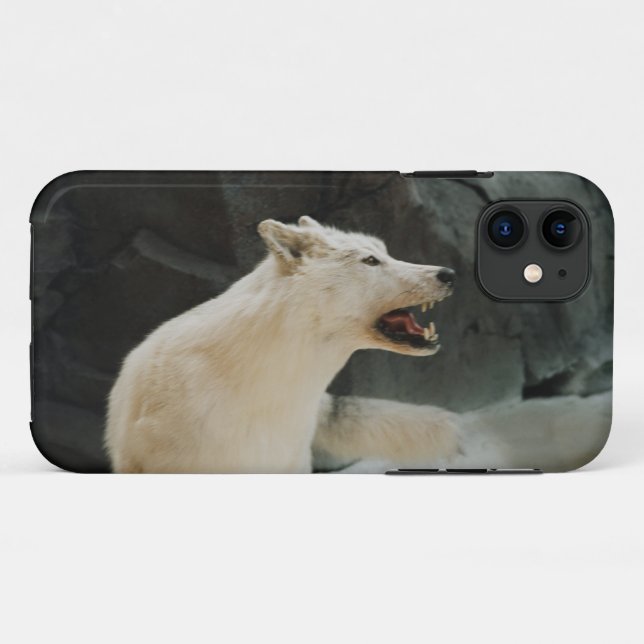 Coques Case-Mate iPhone Loup blanc (Dos (Horizontal))