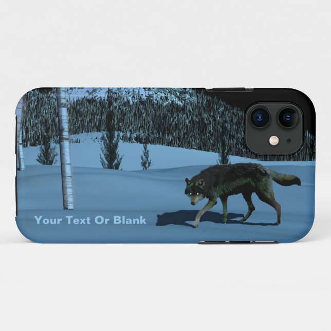 Coques Case-Mate iPhone Loup d'hiver - Tapetum Lucidum (Dos (Horizontal))