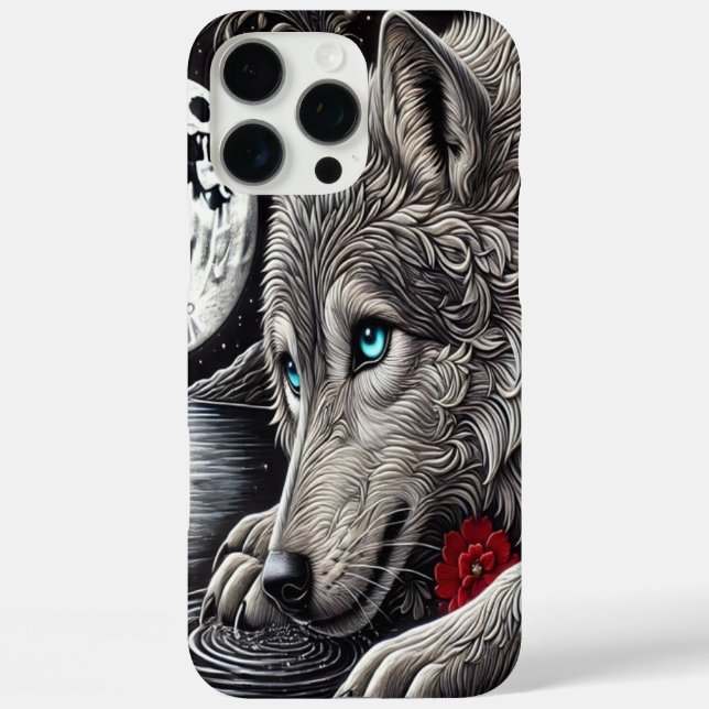 Coques Case-Mate iPhone Loup enchanté et reflet (Verso)