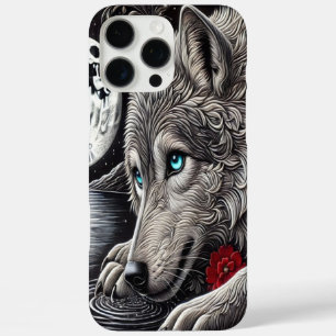 Coques iPhone 16 Pro Max Loup enchanté et réflexion