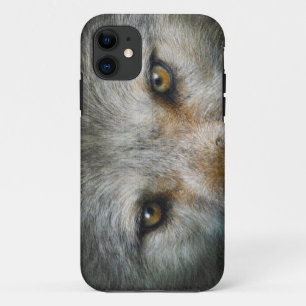 Coque iPhone 11 Loup gris Golden Eyes Cadeau faunique