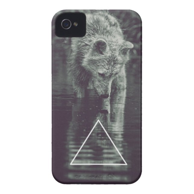 Coques Case-Mate iPhone loup hipster (Dos)