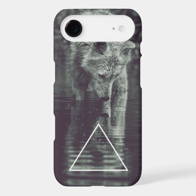 Coques Case-Mate iPhone loup hipster (Verso)