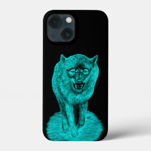 Case-Mate iPhone Case Loup noir en colère dans la nuit
