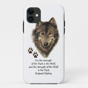 Case-Mate iPhone Case Loup original d'aquarelle, force de famille de
