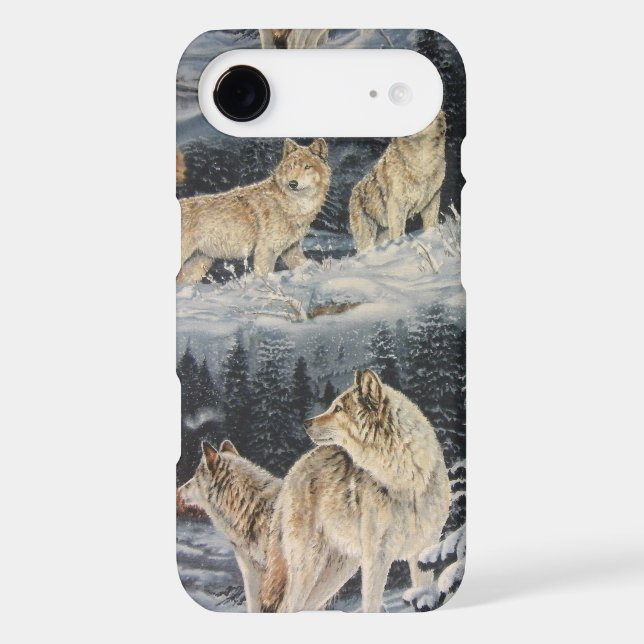 Coques Case-Mate iPhone Loups d'hiver (Verso)