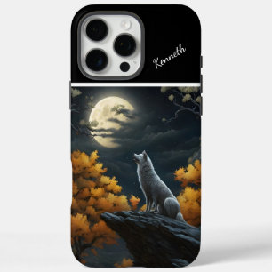 Coques iPhone 16 Pro Max Loups hurlant à la Pleine lune