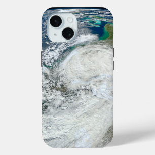 Coque Pour iPhone 15 L'Ouragan Sandy Le Long De La Côte Est Des États-U
