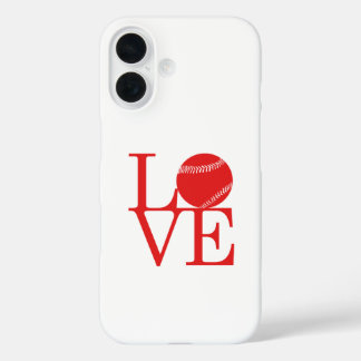 Coque Pour iPhone 16 Love Baseball