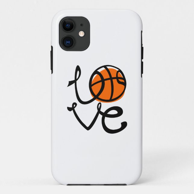 Coques Case-Mate iPhone Love Basketball Moderne Typographie Sports (Dos)