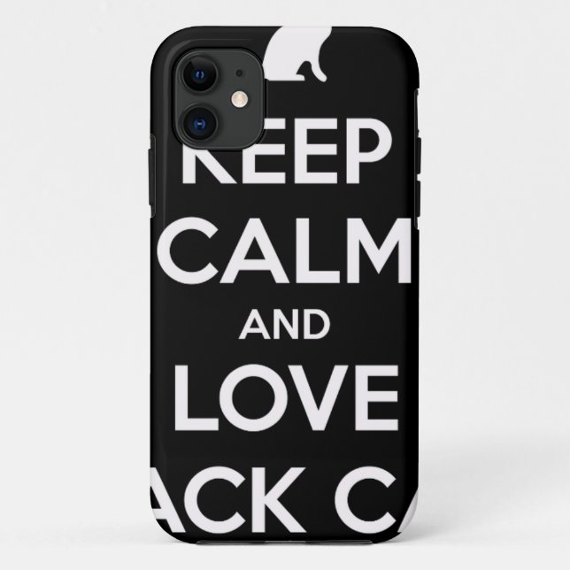 Coques Case-Mate iPhone Love Black Cats (Dos)