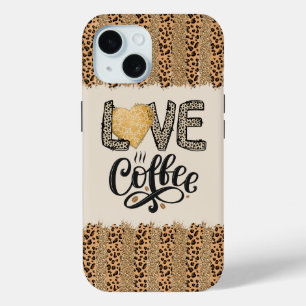 Coque Pour iPhone 15 Love Coffee drôle mignon citations tendance pour e