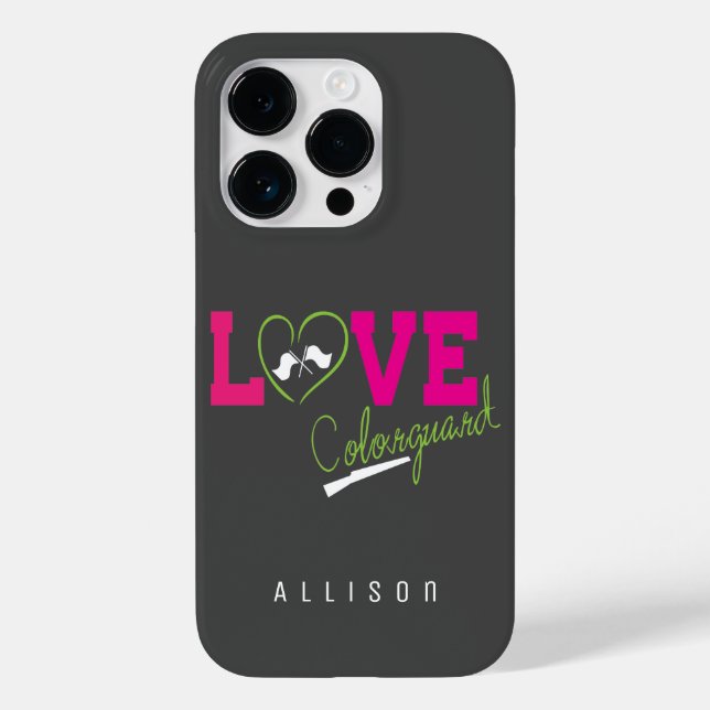 Coques Case-Mate iPhone Love Color Guard Typographie (Verso)
