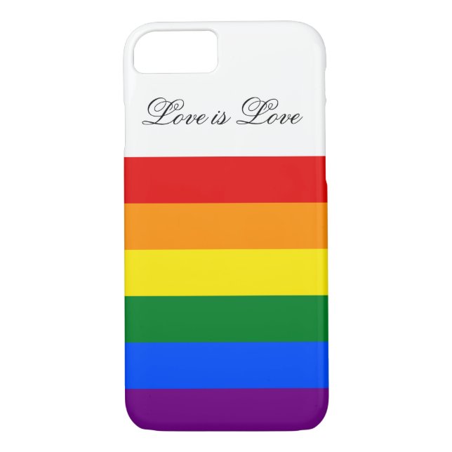 Coques Case-Mate iPhone Love Equality Rainbow Flag LGBT Lesbian Gay Pride (Dos)