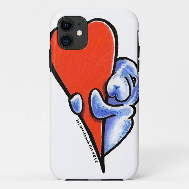 Coques Case-Mate iPhone Love Manatees (Dos)