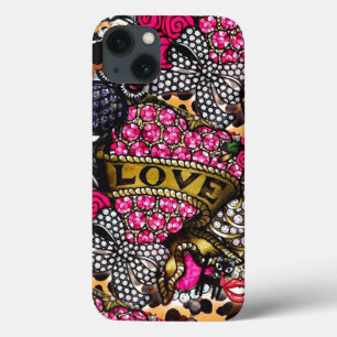 Case-Mate iPhone Case Love Rose Diamond Mosaic Cellule Boîtier Téléphone