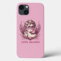 Love-Struck Cupid avec lunettes roses et gomme à b