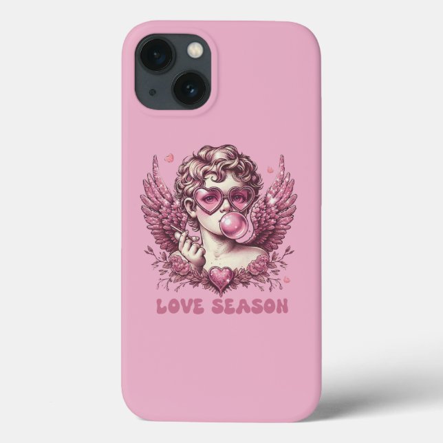 Coques Case-Mate iPhone Love-Struck Cupid avec lunettes roses et gomme à b (Verso)