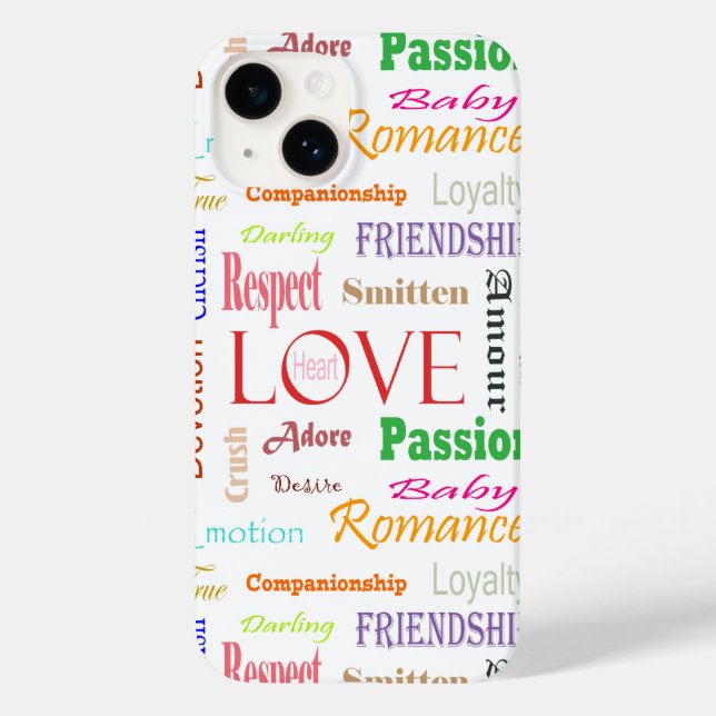 Coques Case-Mate iPhone Love Synonyms par Shirley Taylor (Verso)