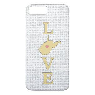 Case-Mate iPhone Case LOVE West Virginia State Map Coeur mobile