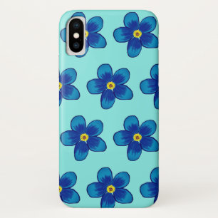 Case-Mate iPhone Case Lovelu fleurs bleues Apple iPhone X, à peine là