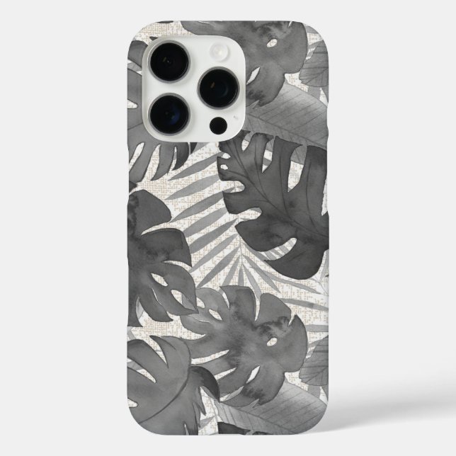 Coques Case-Mate iPhone Luana Aquarelle Tropical Neutral Feuilles (Verso)