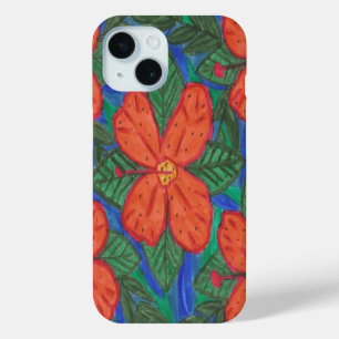 Coque Pour iPhone 15 Luau Hibiscus Floral Imprimer Tablette ou Téléphon