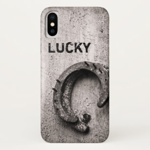 Case-Mate iPhone Case Lucky Horseshoe Vintage Western Sepia Photo