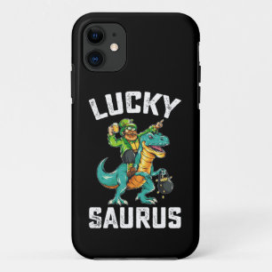 Case-Mate iPhone Case Lucky Saurus Dinosaur T Rex St Patrick's Day